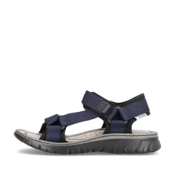 Rieker Sandals-Men'S Trekking Sandals Navy Blue