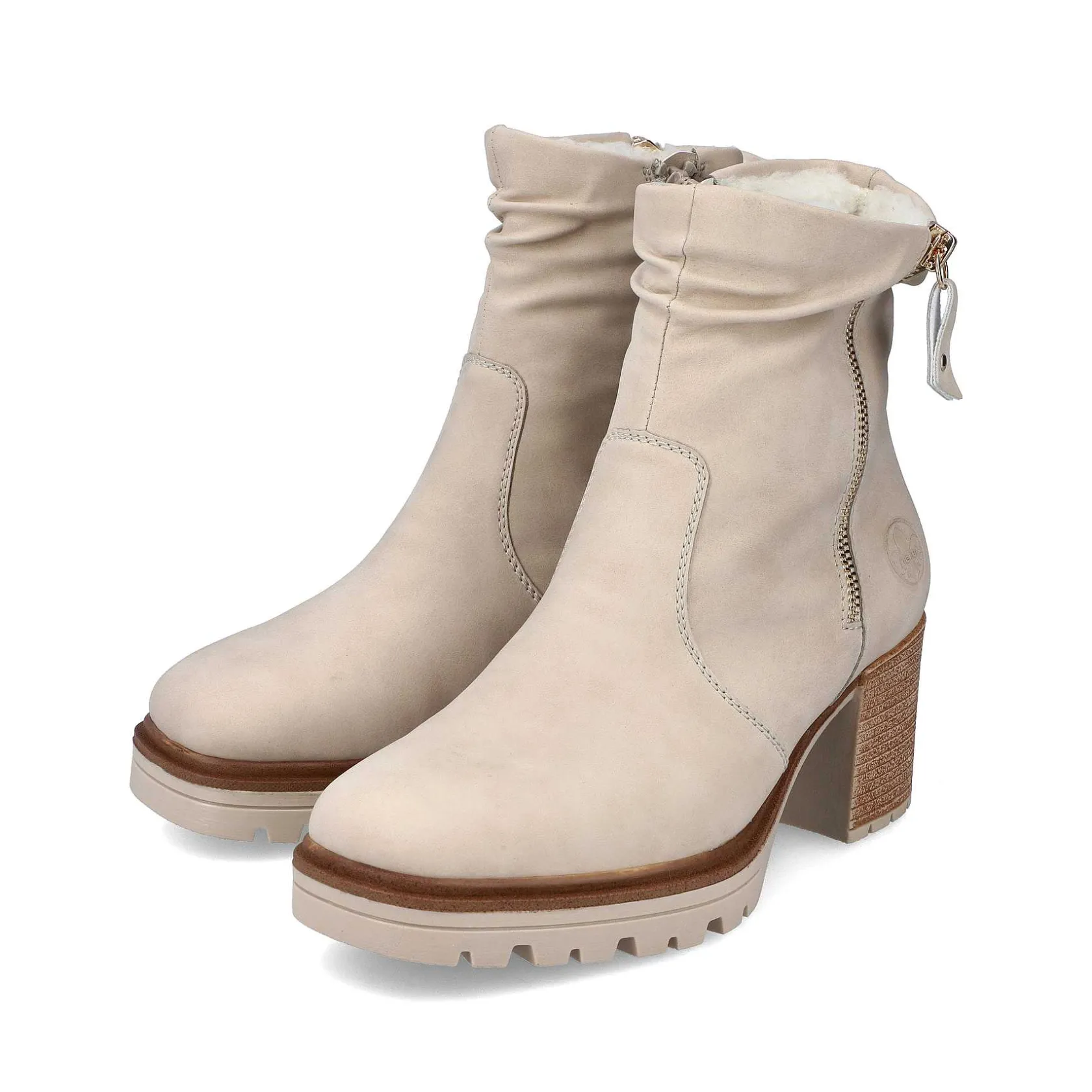 Rieker Ankle Boots & Boots-Women'S Ankle Boots Cream Beige