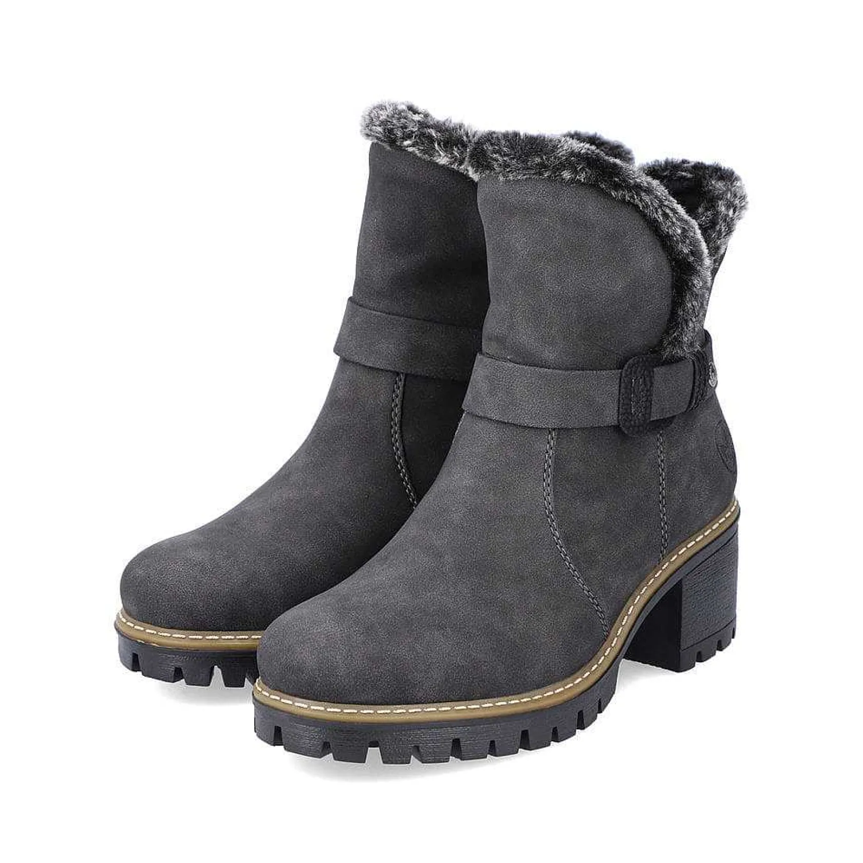 Rieker Ankle Boots & Boots-Women'S Ankle Boots Granite Gray