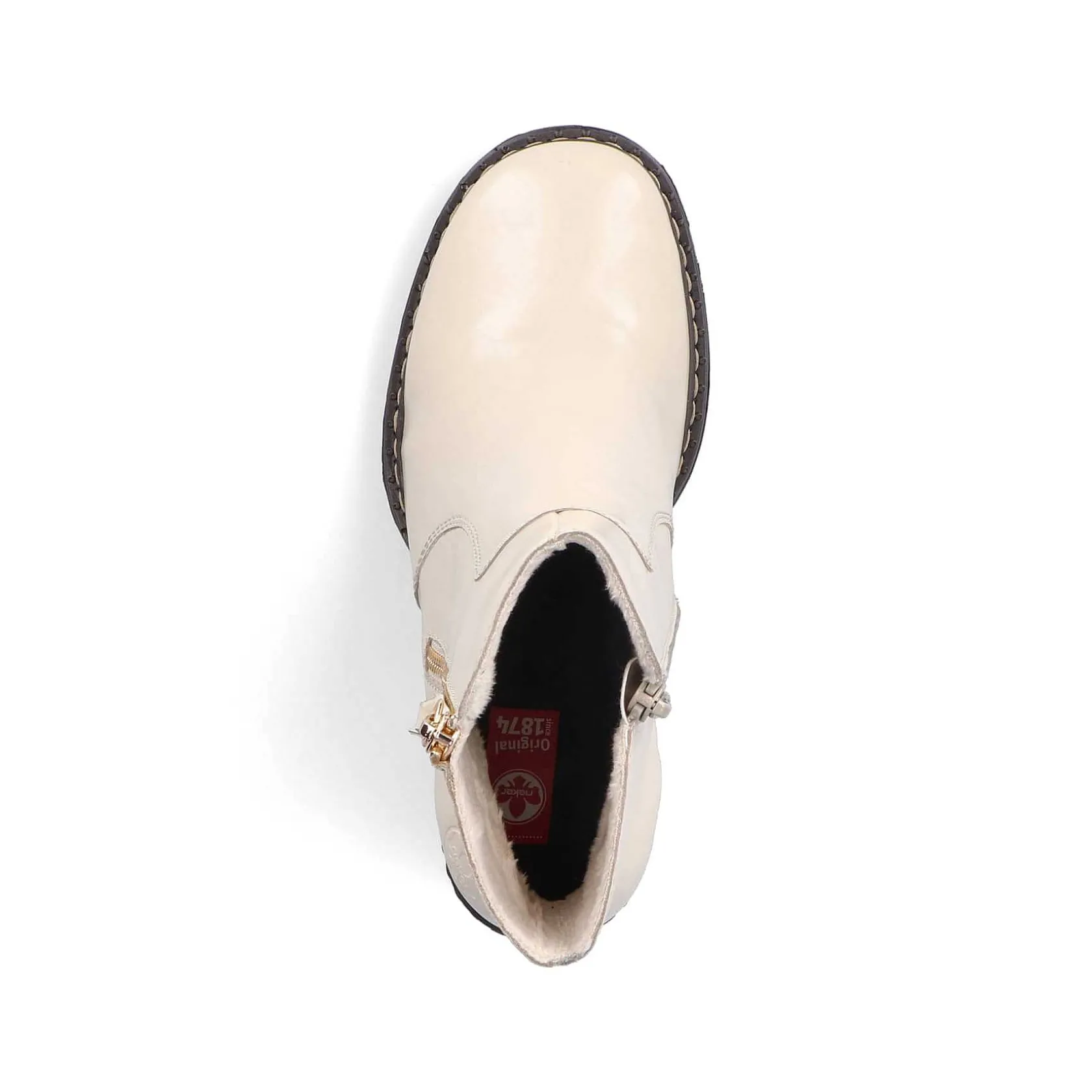 Rieker Ankle Boots & Boots-Women'S Ankle Boots Vanilla Beige-Black