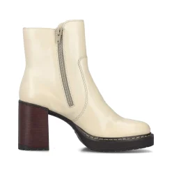 Rieker Ankle Boots & Boots-Women'S Ankle Boots Vanilla Beige-Black