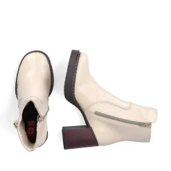 Rieker Ankle Boots & Boots-Women'S Ankle Boots Vanilla Beige-Black