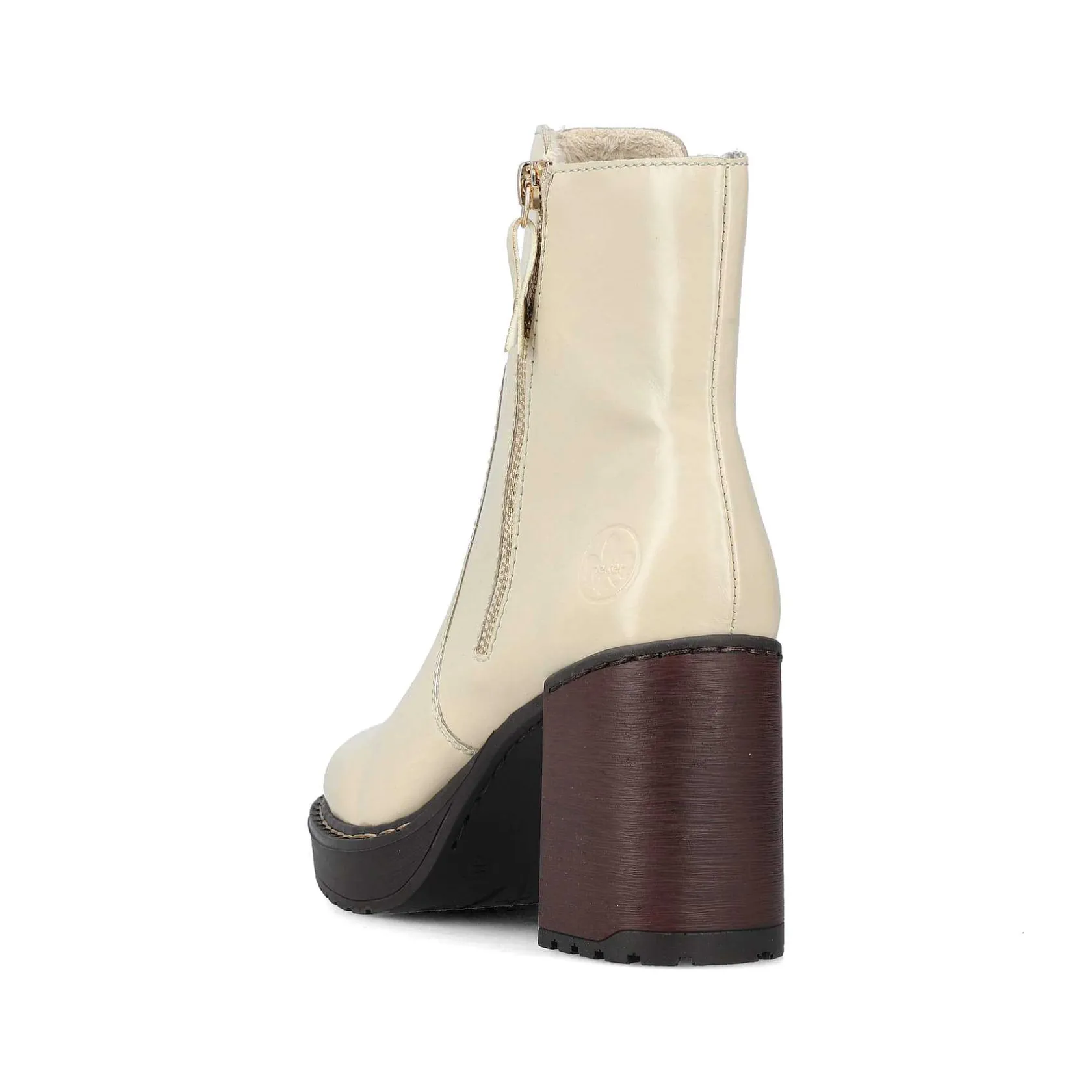 Rieker Ankle Boots & Boots-Women'S Ankle Boots Vanilla Beige-Black