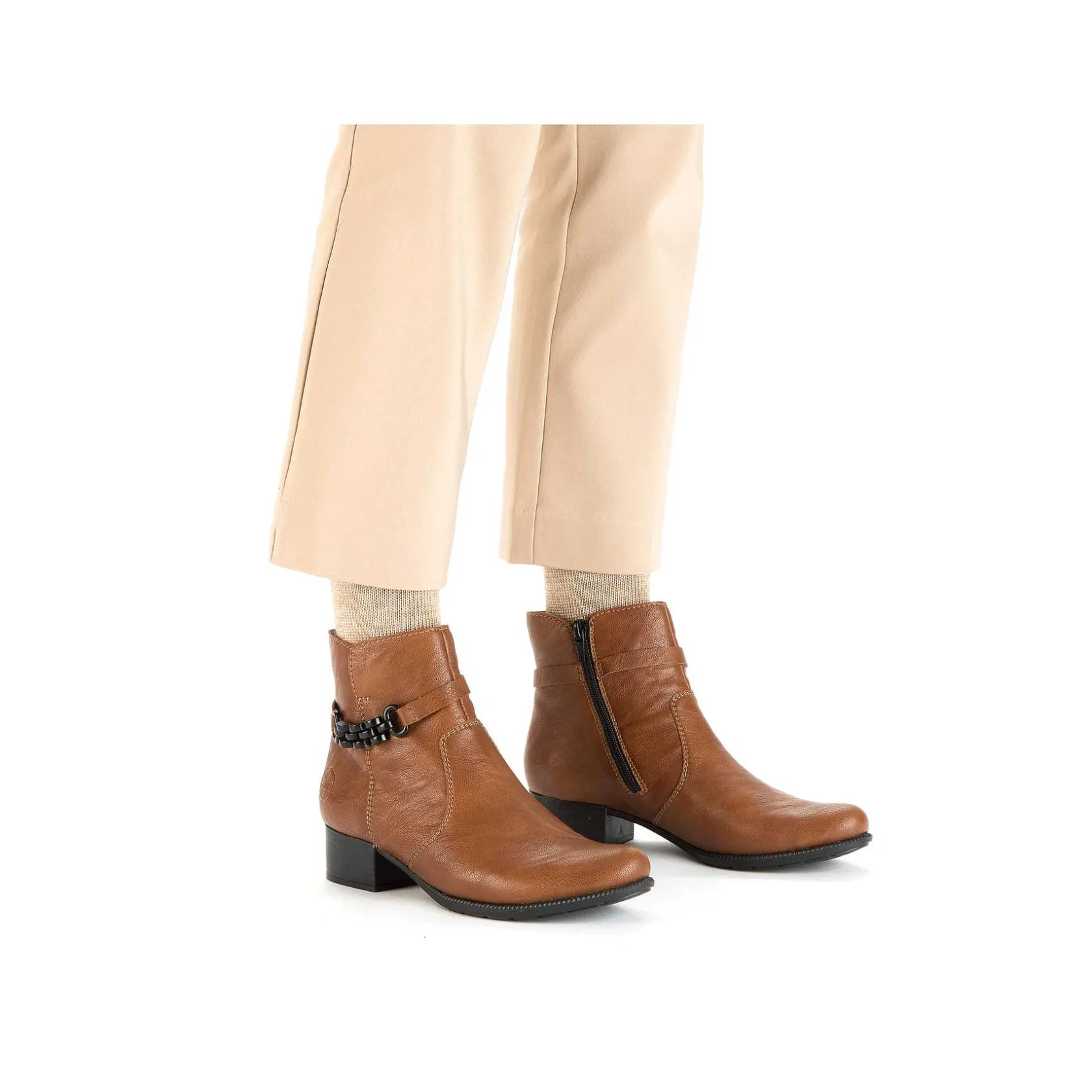 Rieker Ankle Boots & Boots-Women'S Ankle Boots Fox Brown