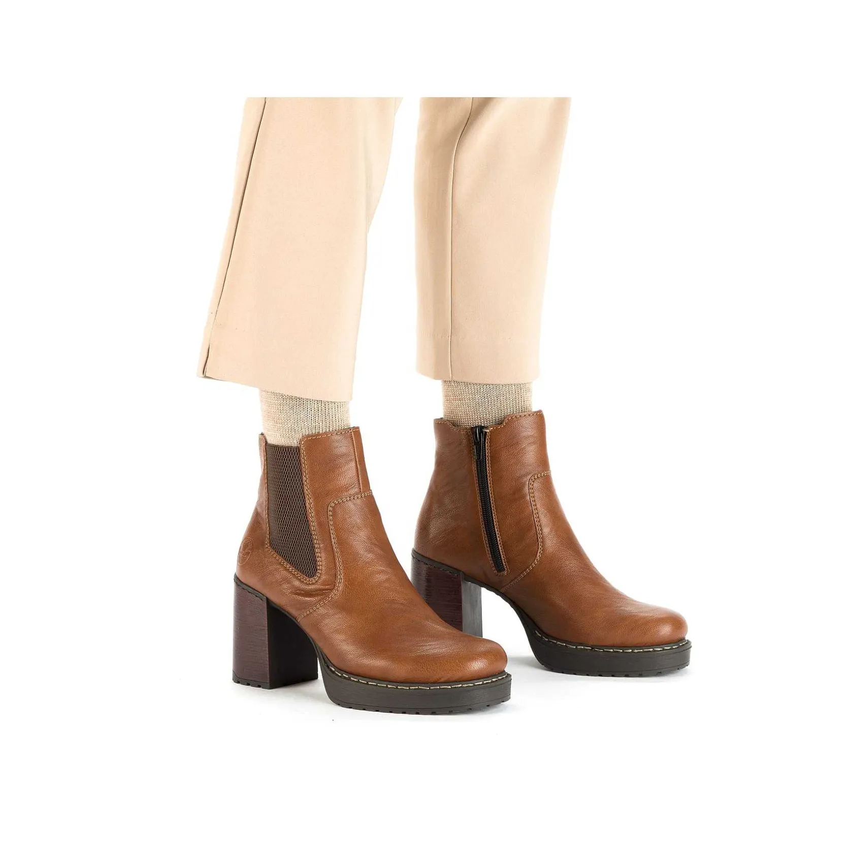 Rieker Ankle Boots & Boots-Women'S Ankle Boots Fox Brown