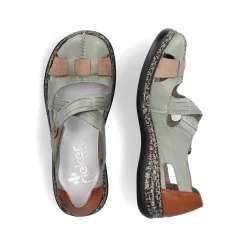 Rieker Low Shoes & Slippers-Women'S Ballerinas Mint Green