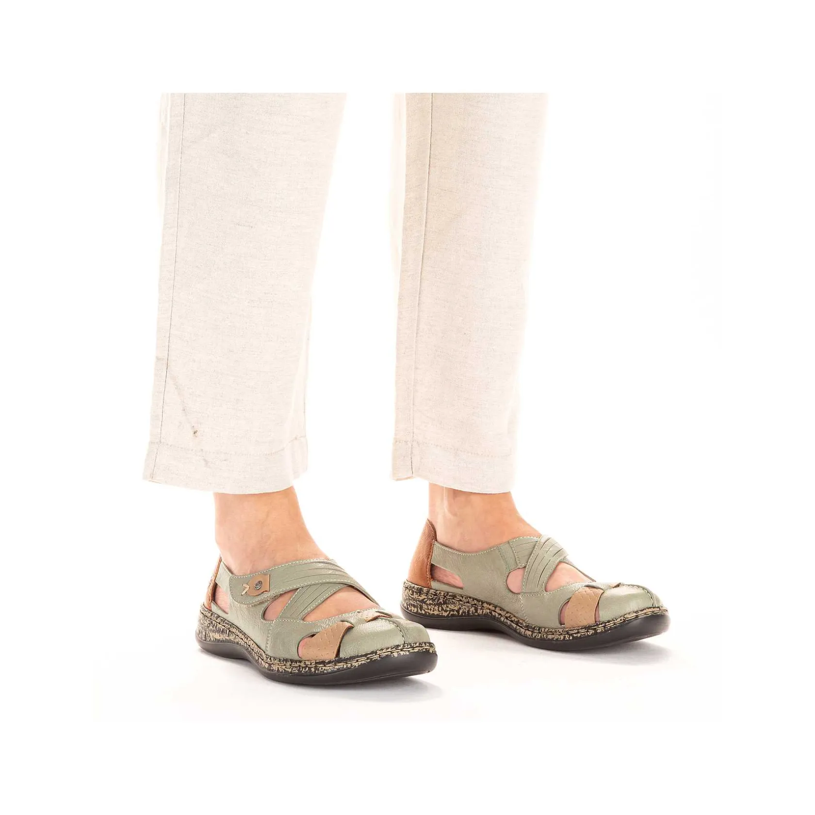 Rieker Low Shoes & Slippers-Women'S Ballerinas Mint Green
