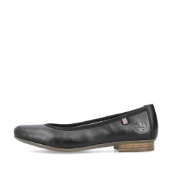 Rieker Low Shoes & Slippers-Women'S Ballerinas Glossy Black