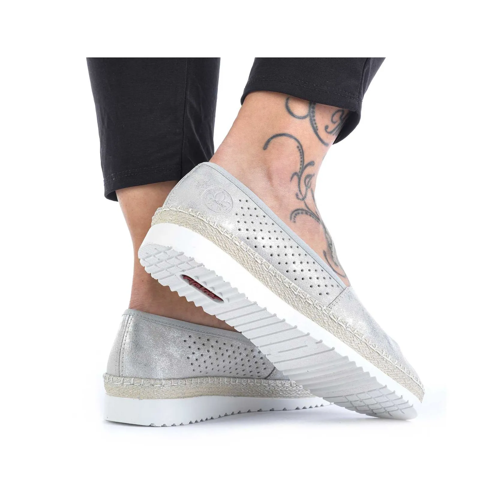 Rieker Low Shoes & Slippers-Women'S Ballerinas Silver