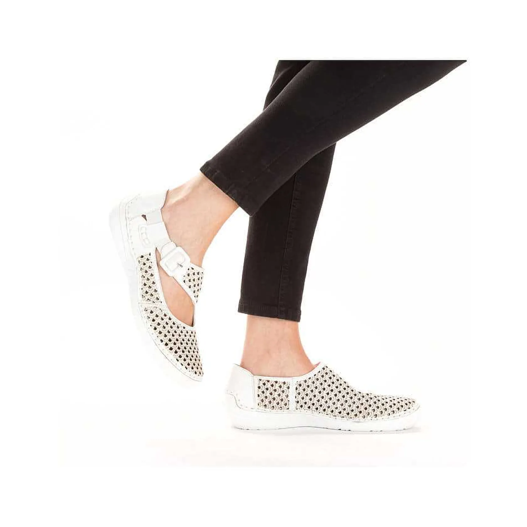Rieker Low Shoes & Slippers-Women'S Ballerinas Crystal White
