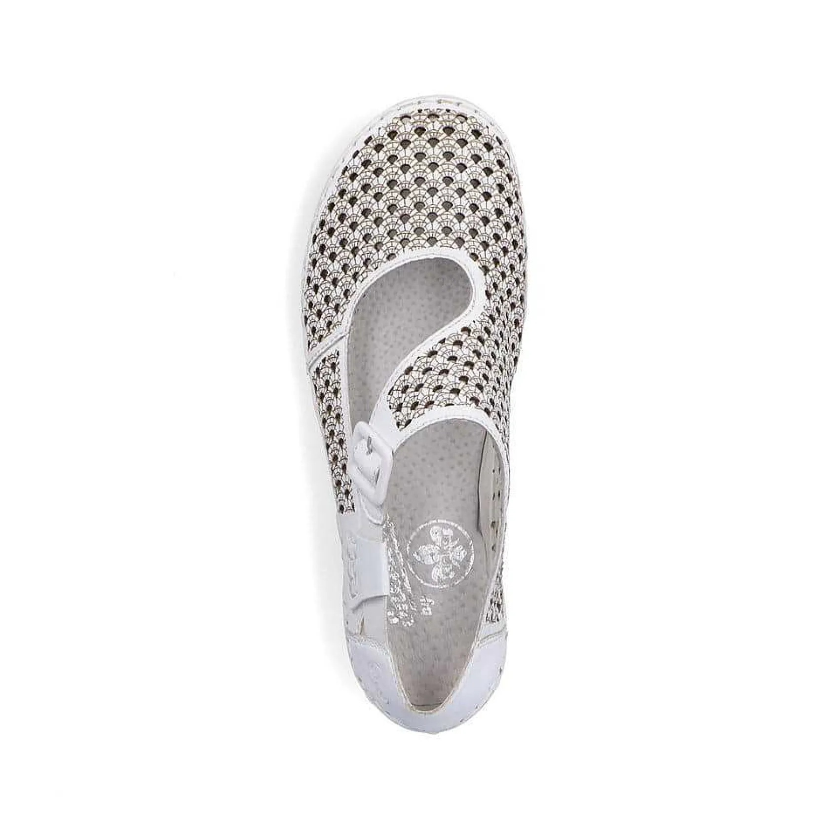 Rieker Low Shoes & Slippers-Women'S Ballerinas Crystal White