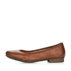Rieker Low Shoes & Slippers-Women'S Ballerinas Chestnut Brown