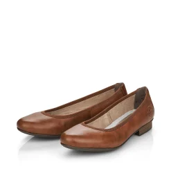 Rieker Low Shoes & Slippers-Women'S Ballerinas Chestnut Brown
