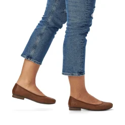 Rieker Low Shoes & Slippers-Women'S Ballerinas Chestnut Brown