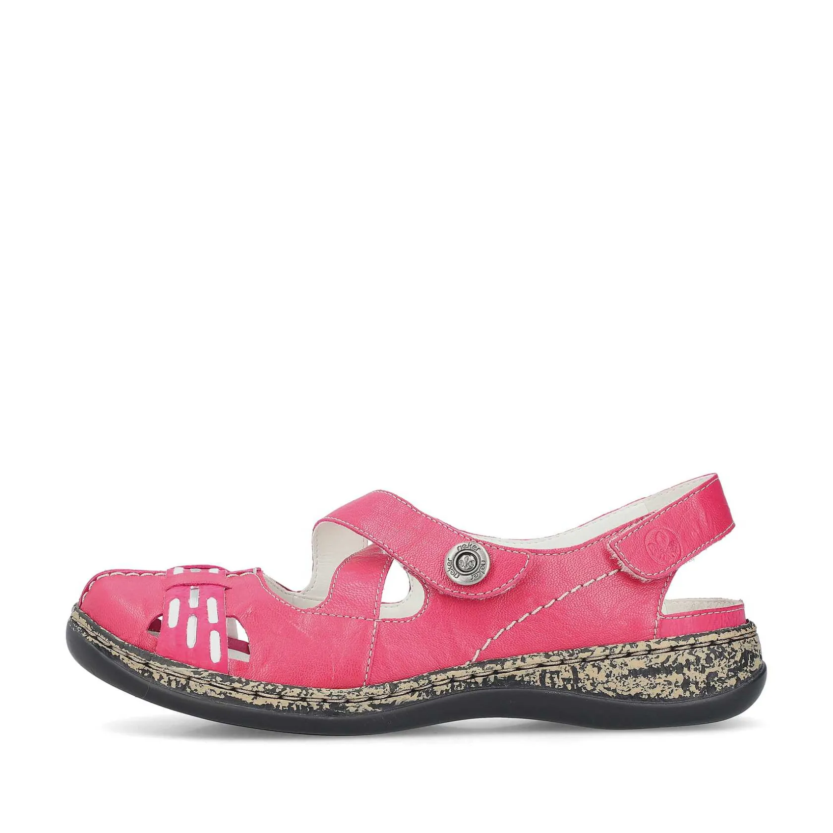 Rieker Colorful Styles-Women'S Ballerinas Red Pink