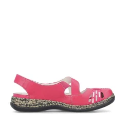 Rieker Colorful Styles-Women'S Ballerinas Red Pink