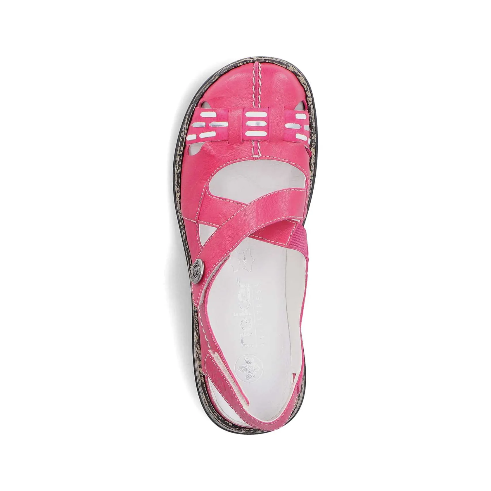 Rieker Colorful Styles-Women'S Ballerinas Red Pink