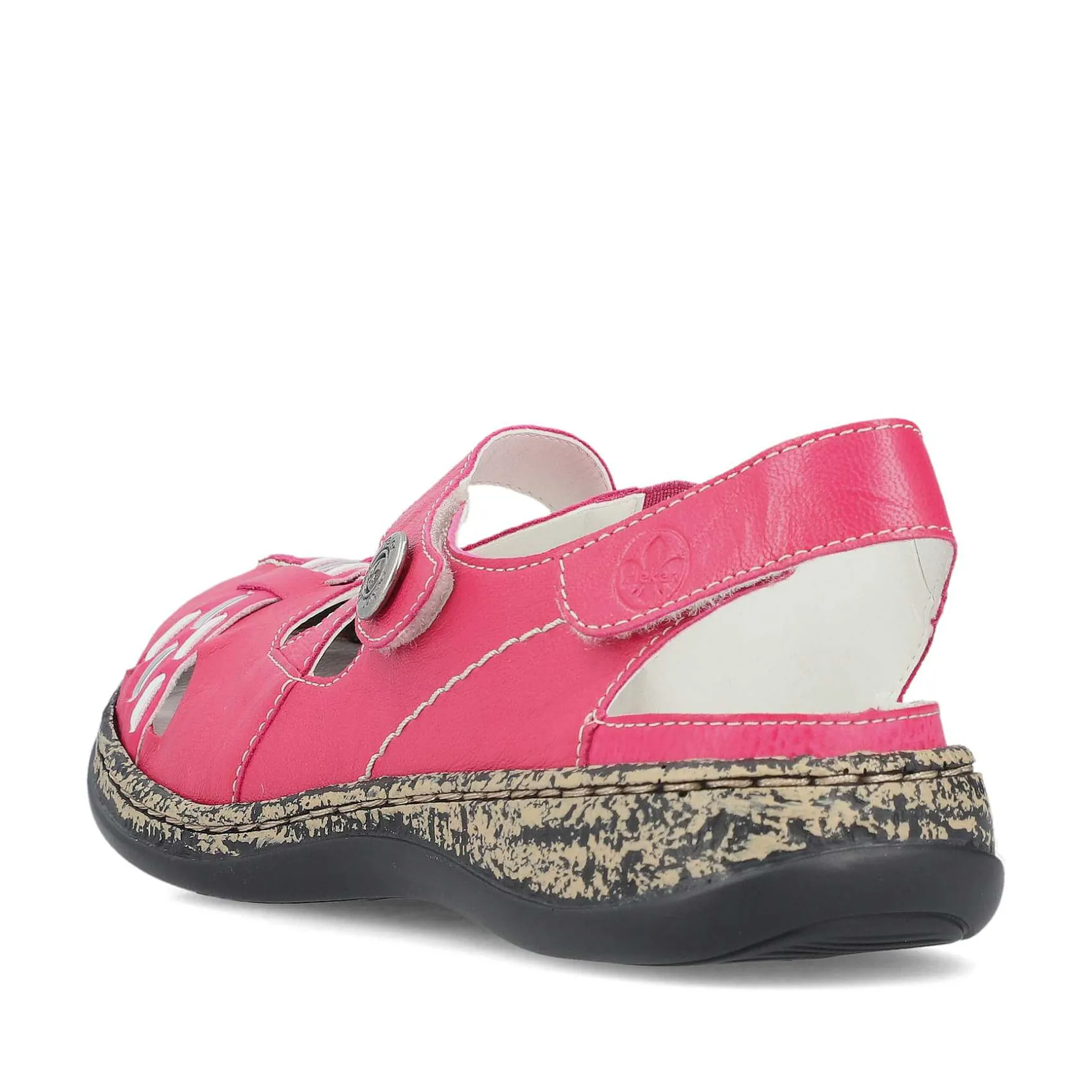 Rieker Colorful Styles-Women'S Ballerinas Red Pink