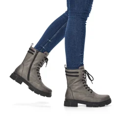 Rieker Ankle Boots & Boots-Women'S Biker Boots Granite Gray