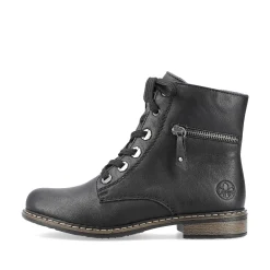Rieker Ankle Boots & Boots-Women'S Biker Boots Jet Black