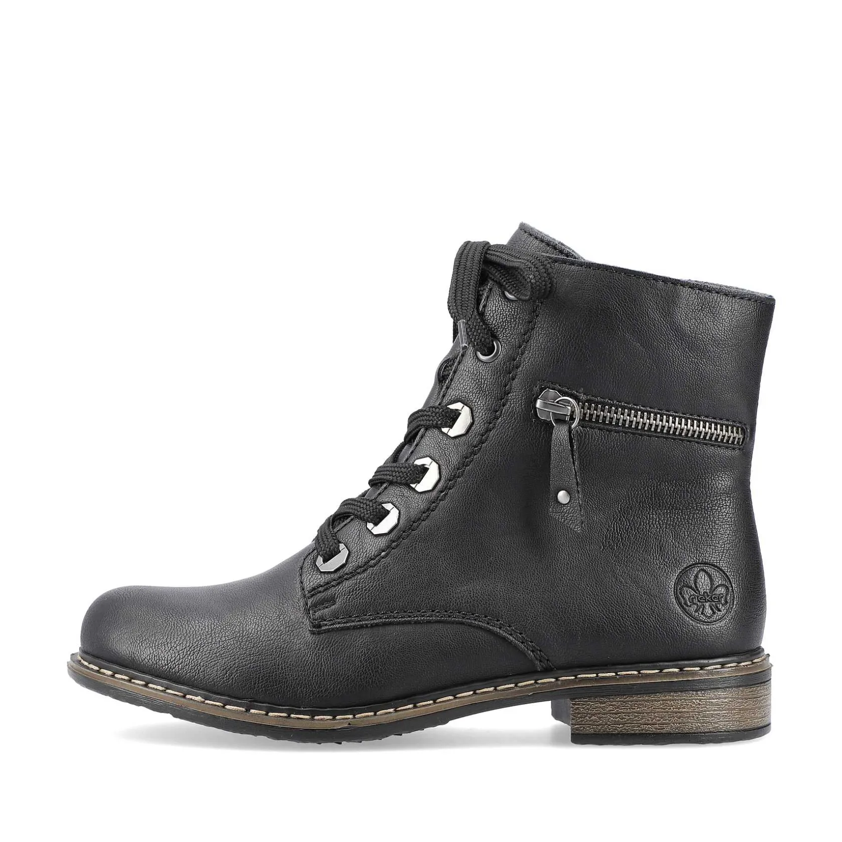 Rieker Ankle Boots & Boots-Women'S Biker Boots Jet Black