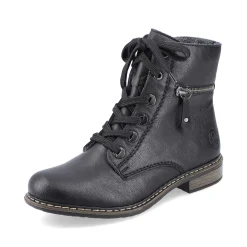 Rieker Ankle Boots & Boots-Women'S Biker Boots Jet Black