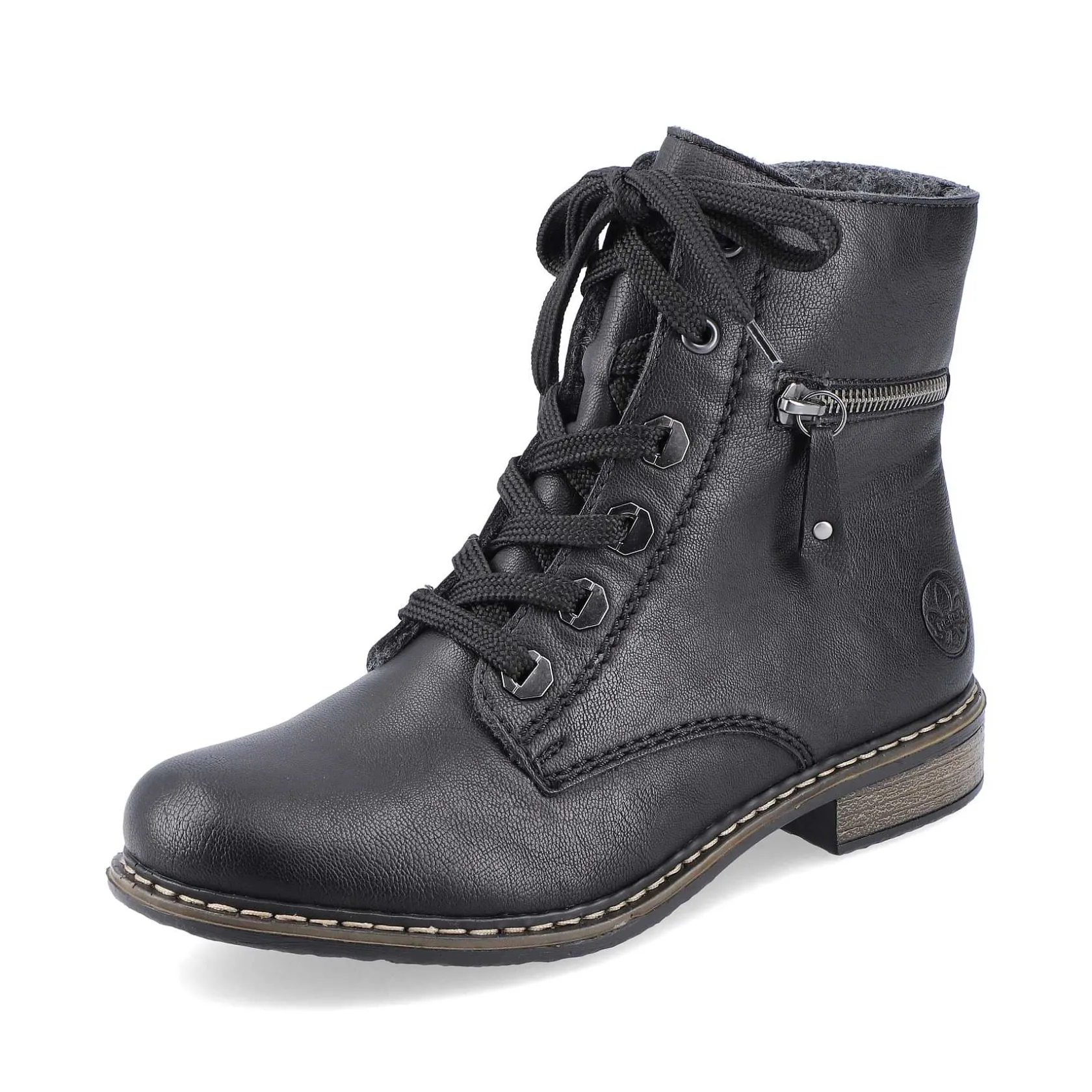Rieker Ankle Boots & Boots-Women'S Biker Boots Jet Black