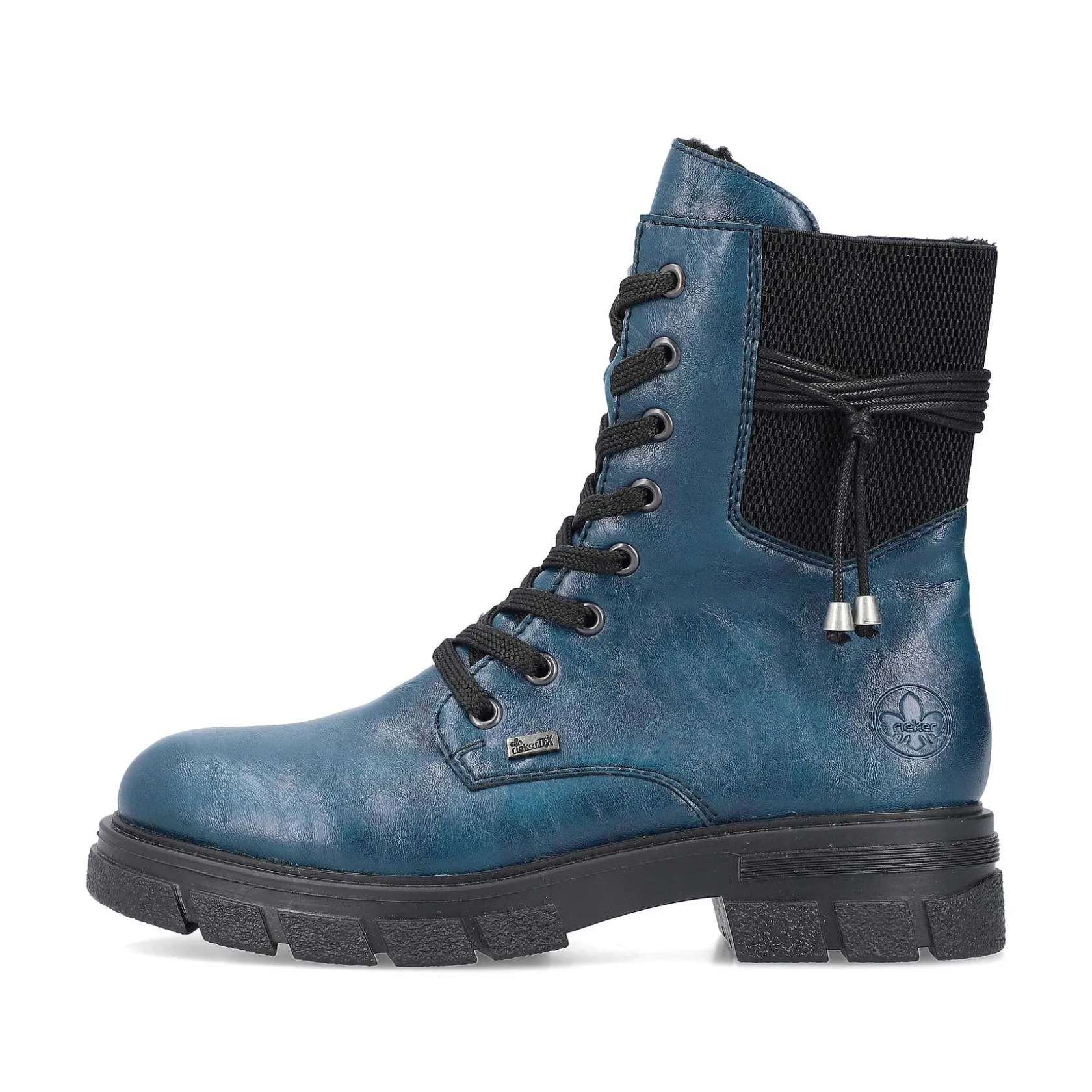 Rieker Ankle Boots & Boots-Women'S Biker Boots Petrol-Black