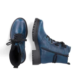 Rieker Ankle Boots & Boots-Women'S Biker Boots Cyan Blue