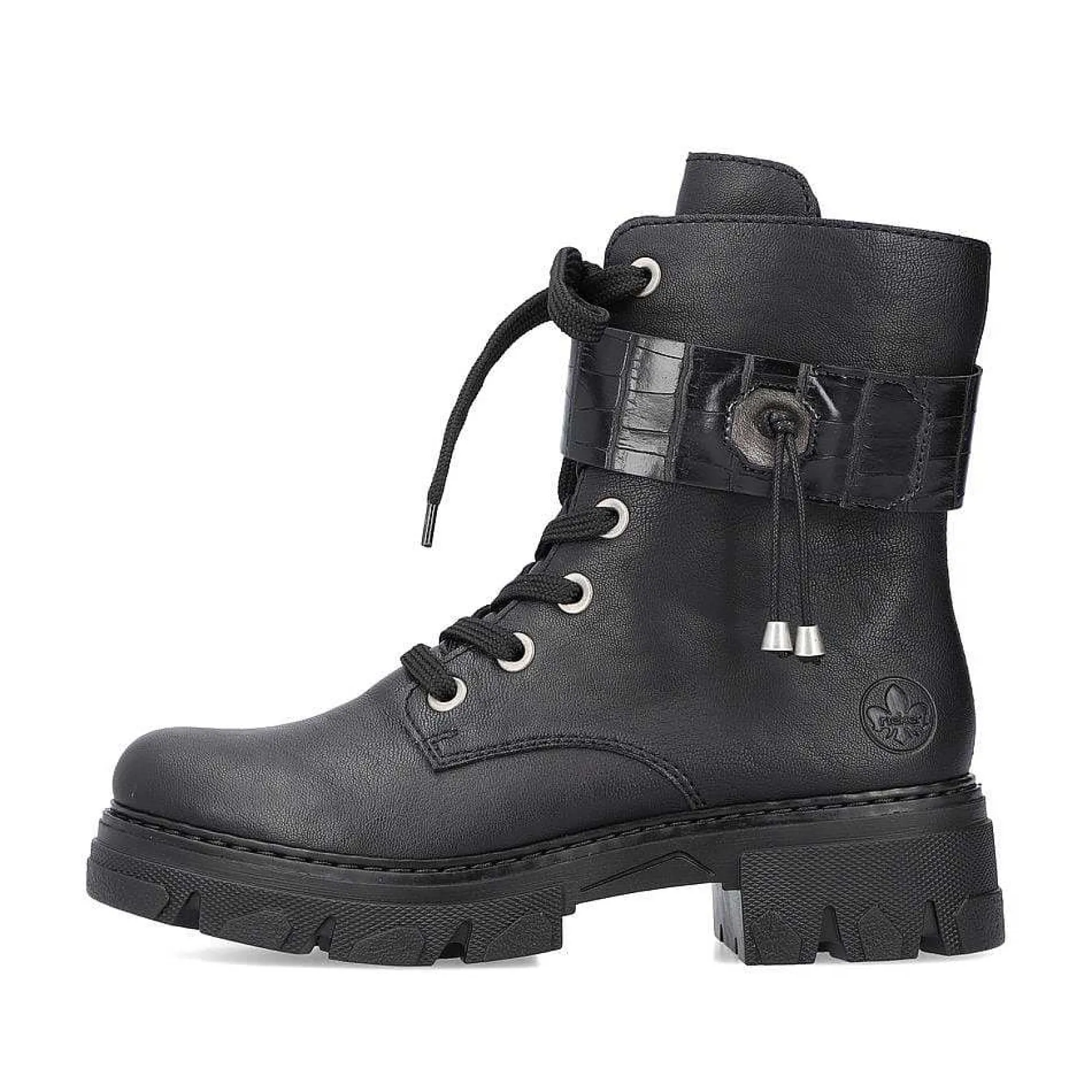 Rieker Ankle Boots & Boots-Women'S Biker Boots Jet Black