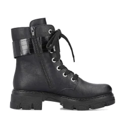 Rieker Ankle Boots & Boots-Women'S Biker Boots Jet Black