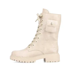 Rieker Ankle Boots & Boots-Women'S Biker Boots Cream Beige