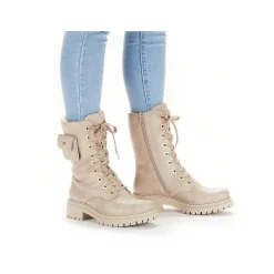 Rieker Ankle Boots & Boots-Women'S Biker Boots Cream Beige