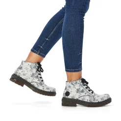 Rieker Ankle Boots & Boots-Women'S Biker Boots Silver White