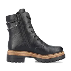 Rieker Ankle Boots & Boots-Women'S Biker Boots Asphalt Black