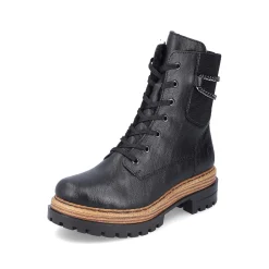 Rieker Ankle Boots & Boots-Women'S Biker Boots Asphalt Black