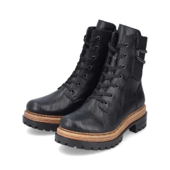 Rieker Ankle Boots & Boots-Women'S Biker Boots Asphalt Black