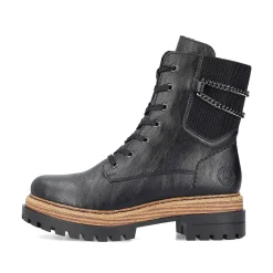 Rieker Ankle Boots & Boots-Women'S Biker Boots Asphalt Black