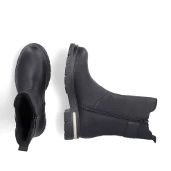 Rieker Ankle Boots & Boots-Women'S Biker Boots Jet Black