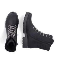 Rieker Ankle Boots & Boots-Women'S Biker Boots Asphalt Black