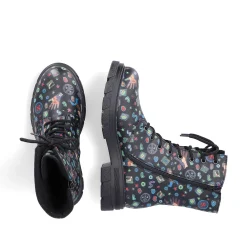 Rieker Ankle Boots & Boots-Women'S Biker Boots Multi-Black