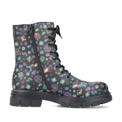 Rieker Ankle Boots & Boots-Women'S Biker Boots Multi-Black