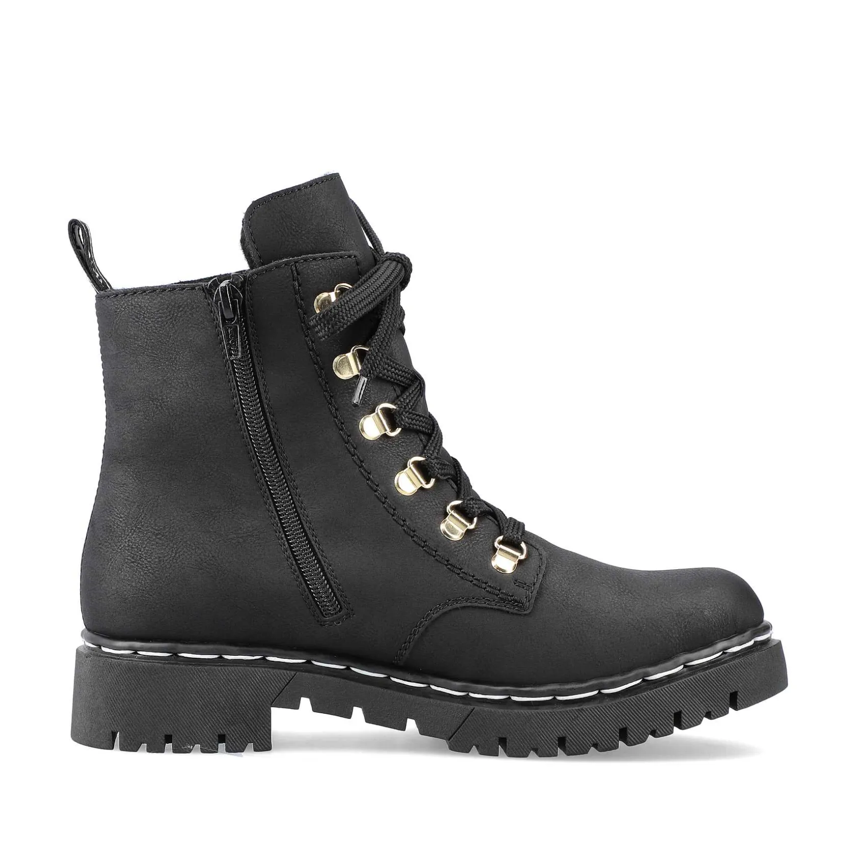 Rieker Ankle Boots & Boots-Women'S Biker Boots Jet Black