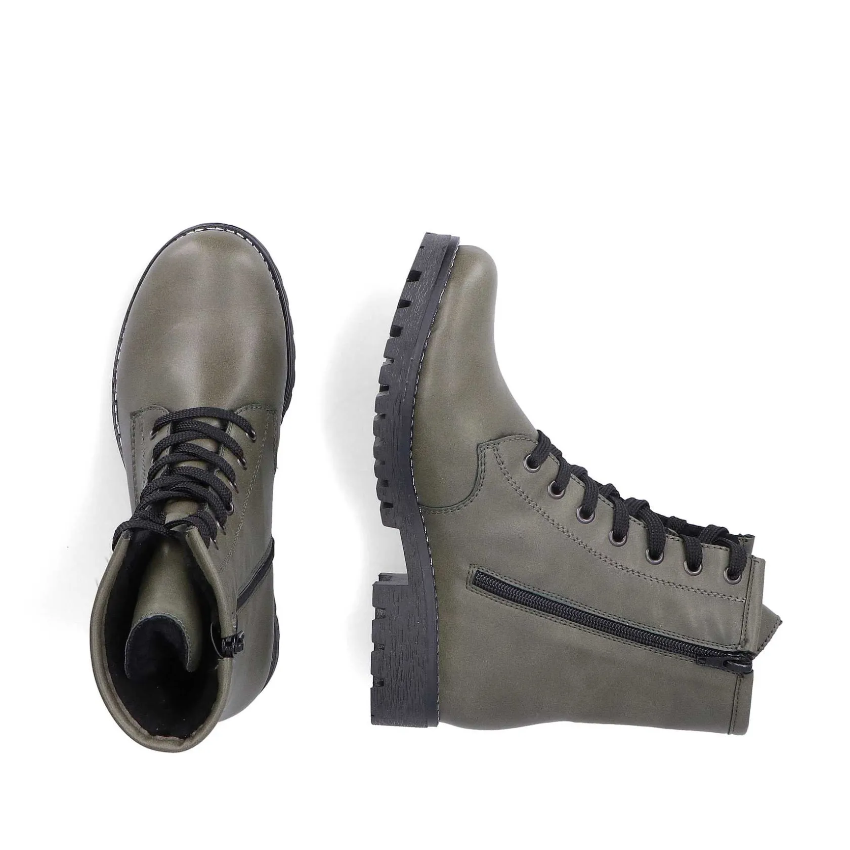 Rieker Ankle Boots & Boots-Women'S Biker Boots Gray Green