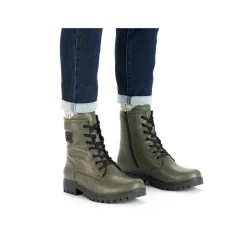 Rieker Ankle Boots & Boots-Women'S Biker Boots Gray Green