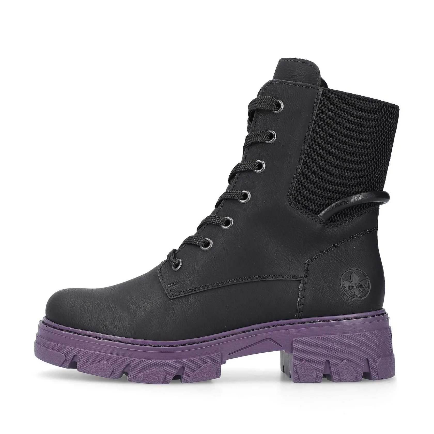 Rieker Ankle Boots & Boots-Women'S Biker Boots Night Black-Purple