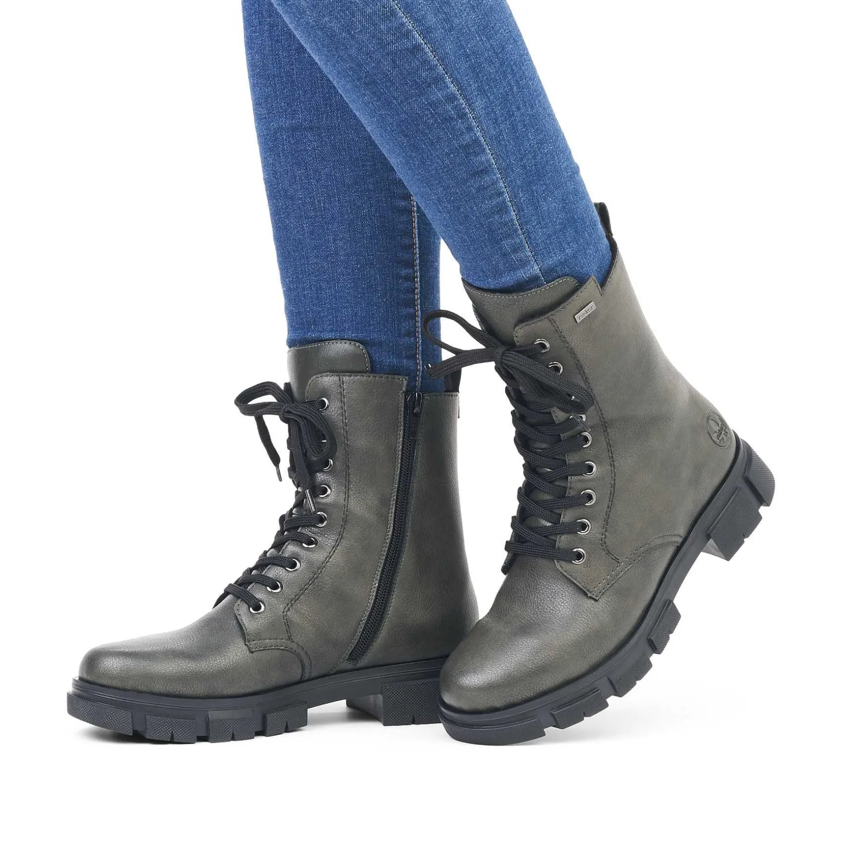 Rieker Ankle Boots & Boots-Women'S Biker Boots Granite Gray