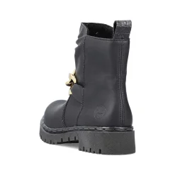 Rieker Ankle Boots & Boots-Women'S Biker Boots Jet Black