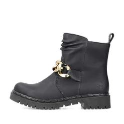 Rieker Ankle Boots & Boots-Women'S Biker Boots Jet Black