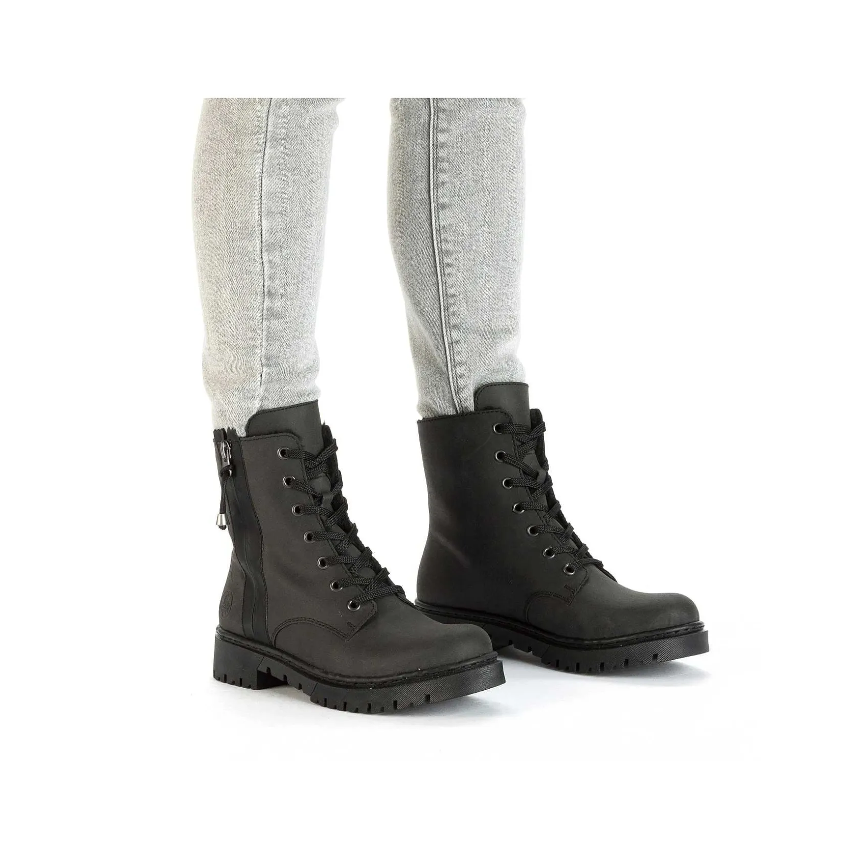 Rieker Ankle Boots & Boots-Women'S Biker Boots Jet Black